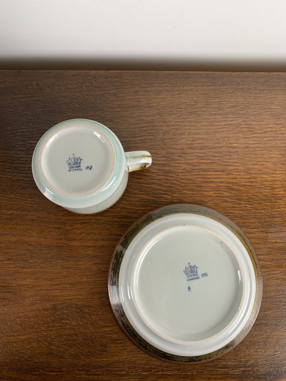 Image 1 of Lot de 8 tasses avec leurs soucoupes de la marque danoise DESIRÉE