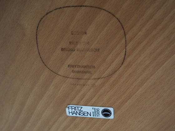 Image 1 of Table en frêne, Design danois, 1960S, Designer : Arne Jacobsen, Fabricant : Fritz Hansen