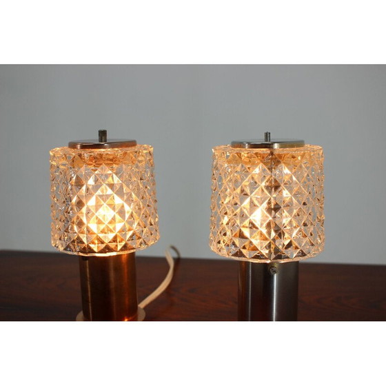 Image 1 of Paire de lampes de table vintage de Kamenický Šenov, 1970