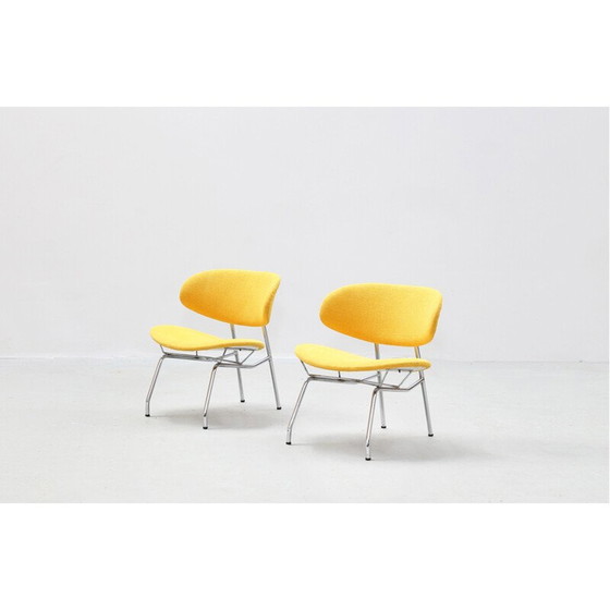 Image 1 of Paire de chaises longues vintage par Rino Vernuccio Italie