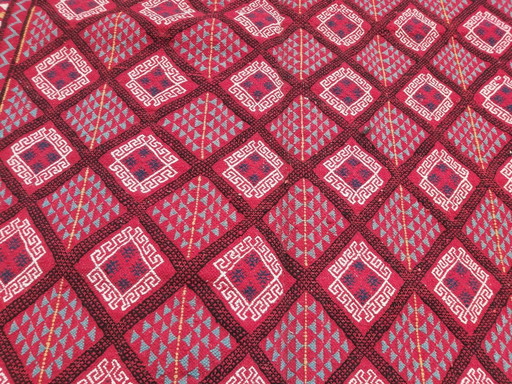 Tapis Margoum Rouge Fait Mains En Laine Naturelle Grande Taille