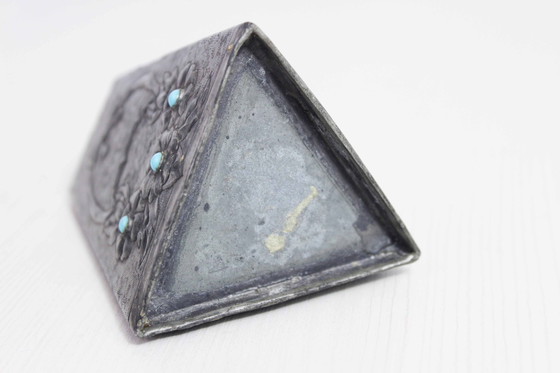 Image 1 of Vase Art Nouveau En Étain G.Penot, France 1930