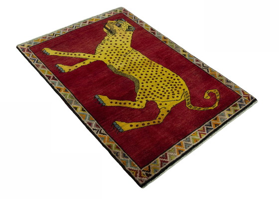 Image 1 of Tapis Gabbeh Nomade noué à la main - Tigre - 151 X 105 cm