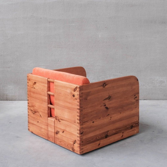 Image 1 of Paire de fauteuils en pin du Mid Century, Hollande, années 1970