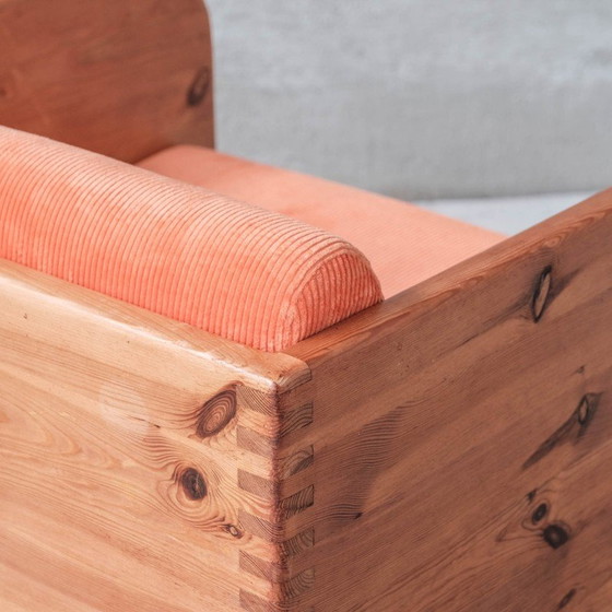 Image 1 of Paire de fauteuils en pin du Mid Century, Hollande, années 1970