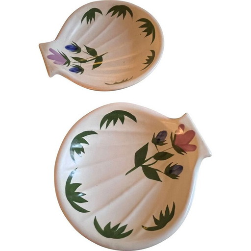 Paire de poches en céramique vintage, 1970