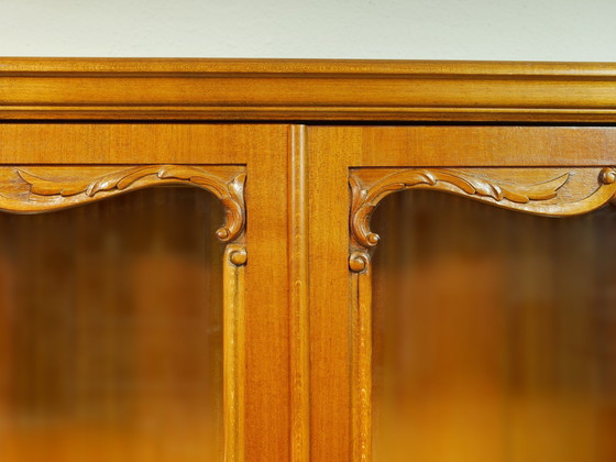 Image 1 of Highboard vintage, vitrine, design Chippendale, années 50, Allemagne