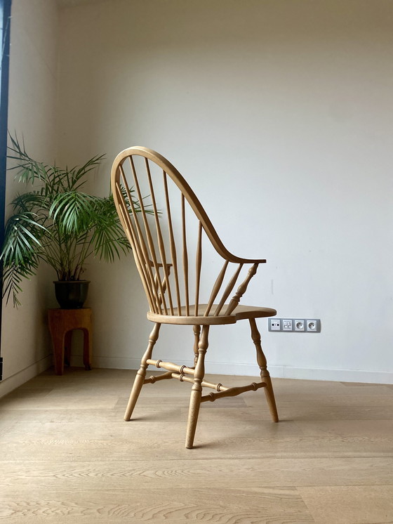 Image 1 of Lot de 6 chaises de bar Windsor vintage, fabriquées en Slovénie