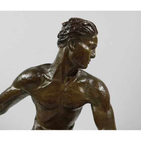 Image 1 of Sculpture Vintage Art Déco en bronze "Le Semeur" par A. Kelety, 1930