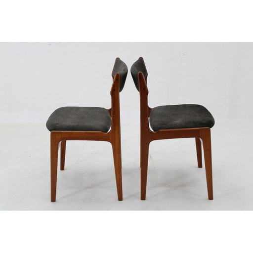 Paire de chaises de salle à manger vintage en teck danois, années 1960