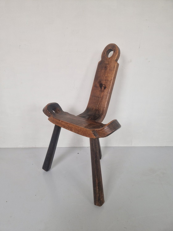 Image 1 of Tabouret de naissance brutaliste espagnol