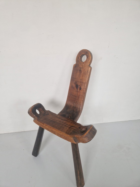 Image 1 of Tabouret de naissance brutaliste espagnol