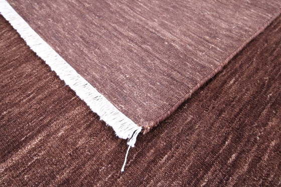 Image 1 of Tapis moderne Gabbeh Loom Unicolore noué à la main 292 X 203 cm Nouveau tapis