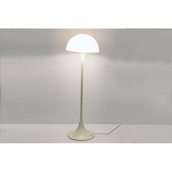 Image 1 of Lampadaire italien vintage en plexiglas et aluminium, 1970