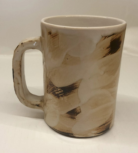 Image 1 of 4x Tasses En Céramique Émaillée Galerie Palissy À Vallauris