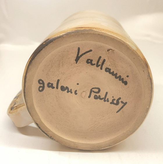 Image 1 of 4x Tasses En Céramique Émaillée Galerie Palissy À Vallauris