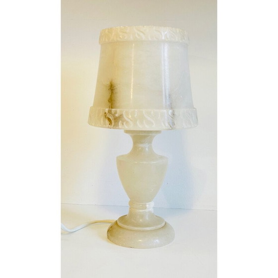 Image 1 of Lampe vintage en albâtre naturel, 1970