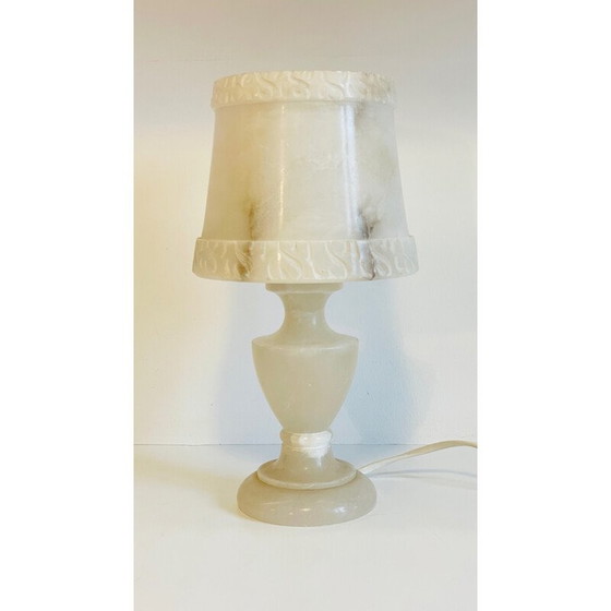 Image 1 of Lampe vintage en albâtre naturel, 1970