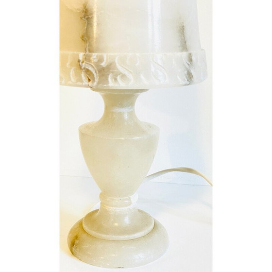 Image 1 of Lampe vintage en albâtre naturel, 1970