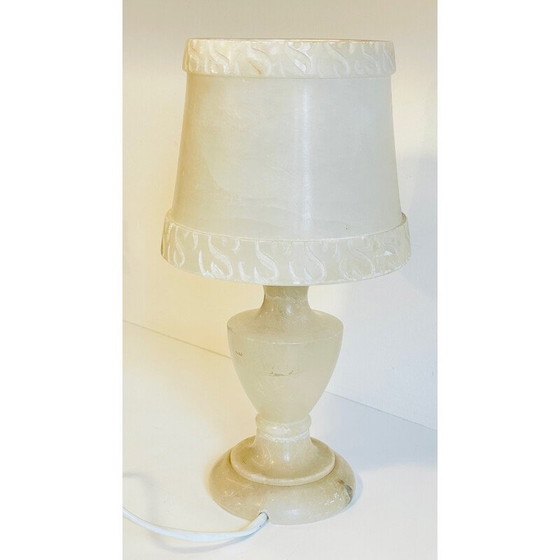 Image 1 of Lampe vintage en albâtre naturel, 1970