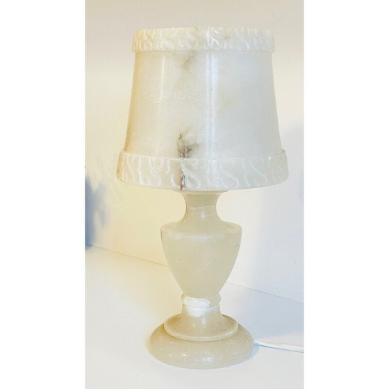 Image 1 of Lampe vintage en albâtre naturel, 1970