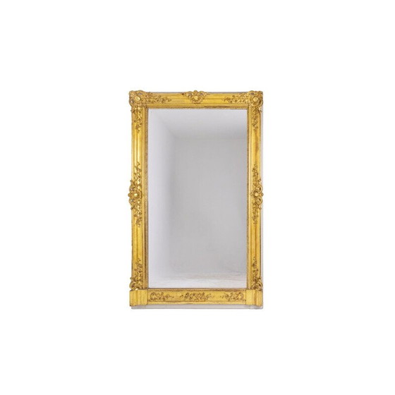 Image 1 of Trumeau vintage en bois et stuc doré