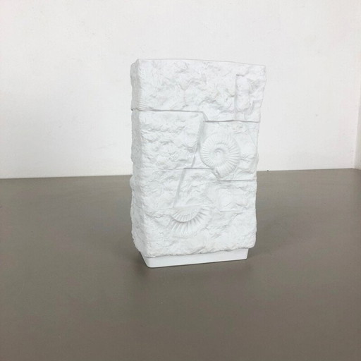 Vintage OP Art vase en porcelaine par AK Kaiser, Allemagne 1970
