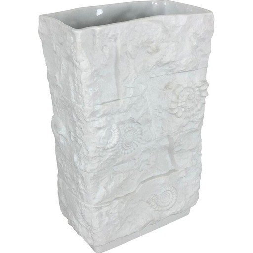 Vintage OP Art vase en porcelaine par AK Kaiser, Allemagne 1970