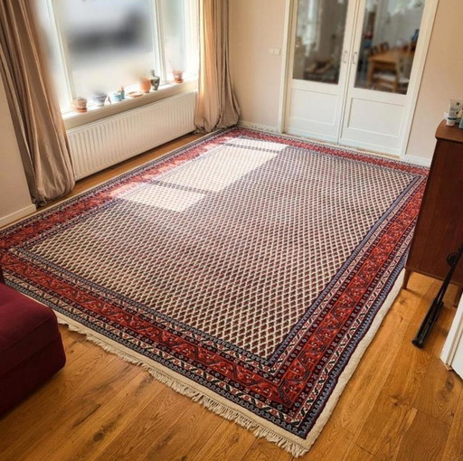 Tapis vintage Sarough Mir Xl | noué à la main, tapis de laine