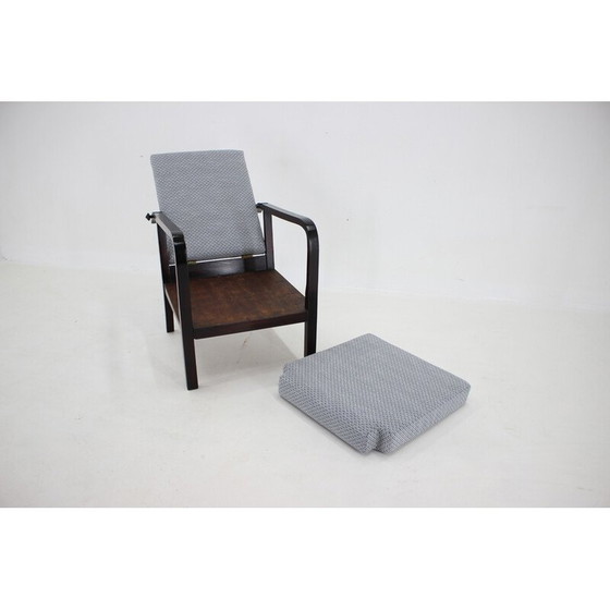 Image 1 of Fauteuil réglable en hêtre, Tchécoslovaquie 1940