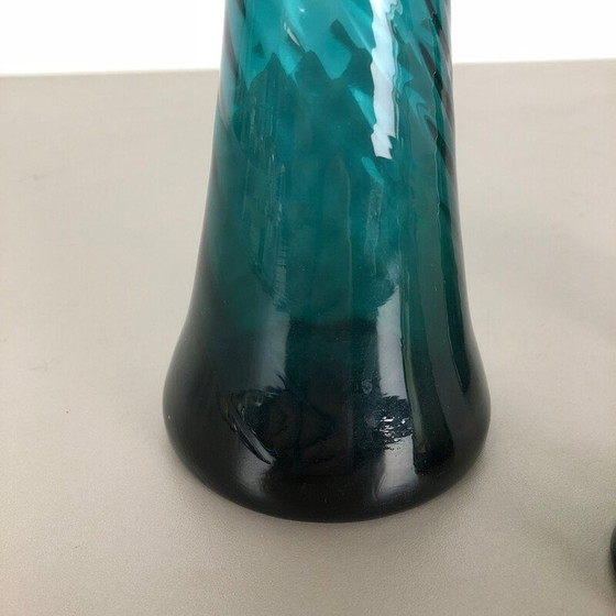 Image 1 of Ensemble de 3 vases vintage en cristal soufflé à la main par Alfred Taube, Allemagne 1960