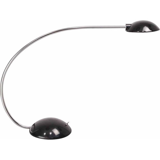 Image 1 of Lampe de table Arc vintage noire et chromée par Meblo, 1980