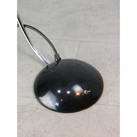Image 1 of Lampe de table Arc vintage noire et chromée par Meblo, 1980