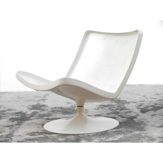 Image 1 of Fauteuil Space Age en plastique et cuir synthétique pour Artifort, 1970