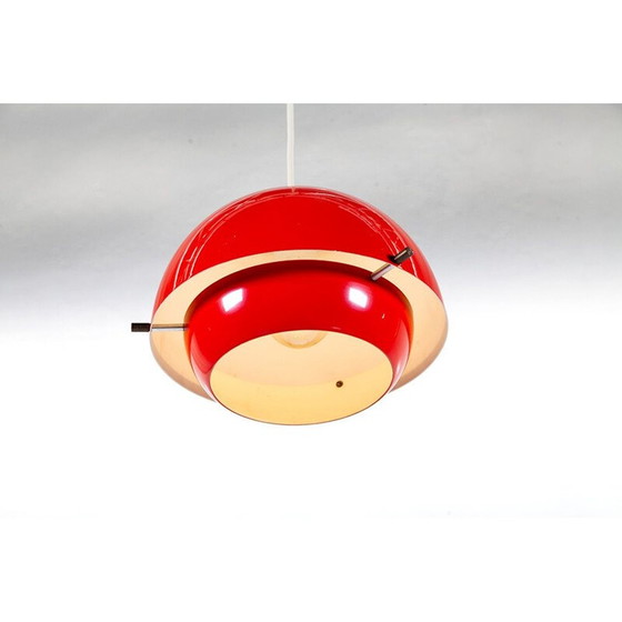 Image 1 of Lampe suspendue vintage en métal, Danemark 1960