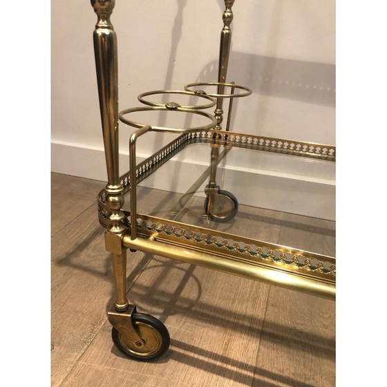 Image 1 of Table roulante vintage en laiton