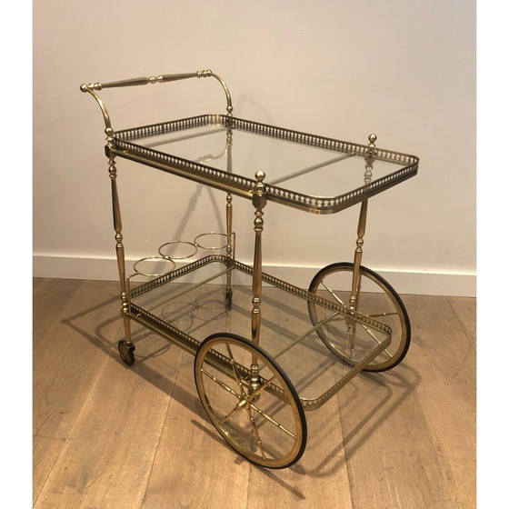 Image 1 of Table roulante vintage en laiton