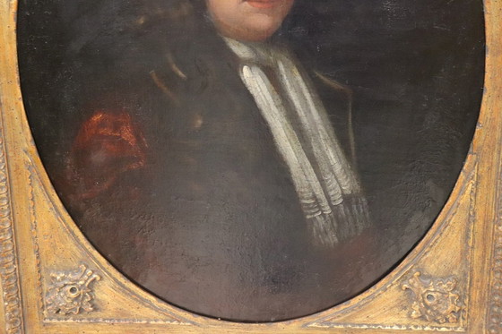 Image 1 of Portrait ancien d'un gentleman, 18ème siècle, huile sur toile