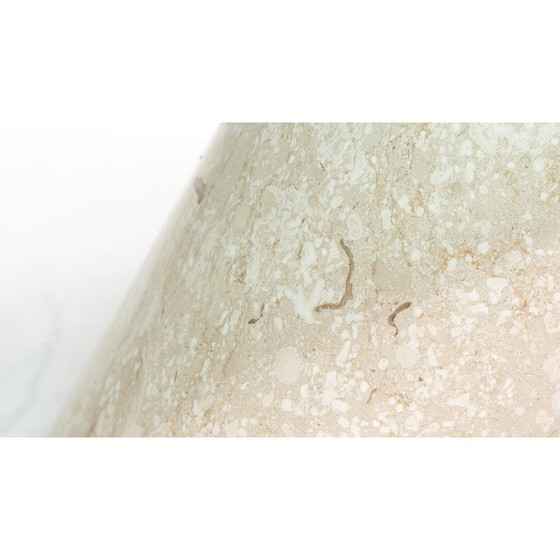 Image 1 of Table basse vintage modèle K1000 en travertin et verre pour Team Form