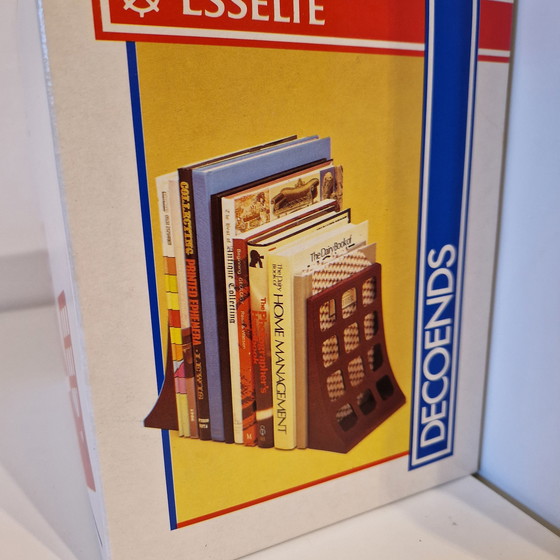 Image 1 of 70's Set de 2 serre-livres orange Space Age