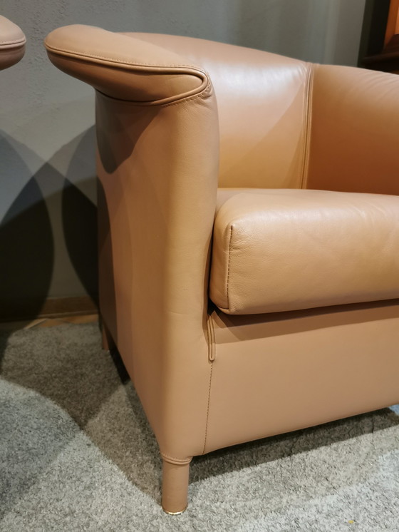 Image 1 of 2x Wittmann Aura, Lederchair, Loungechair