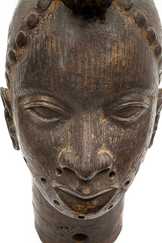 Image 1 of Tête En Bronze Oni Ifé