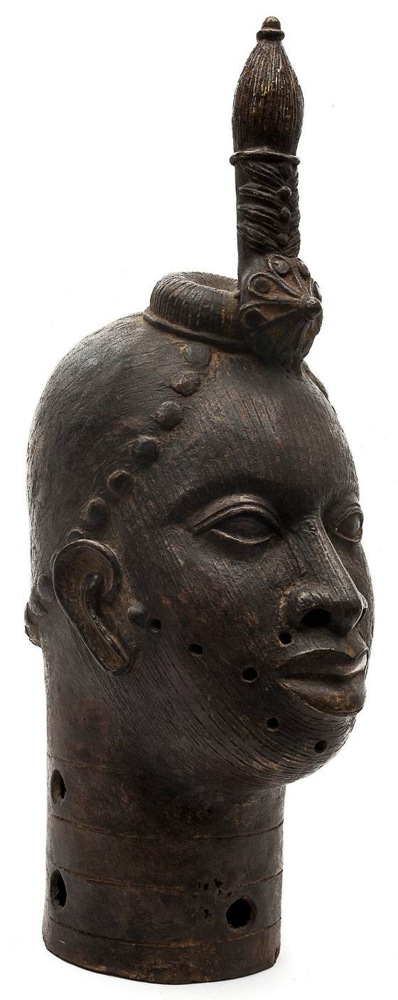 Image 1 of Tête En Bronze Oni Ifé