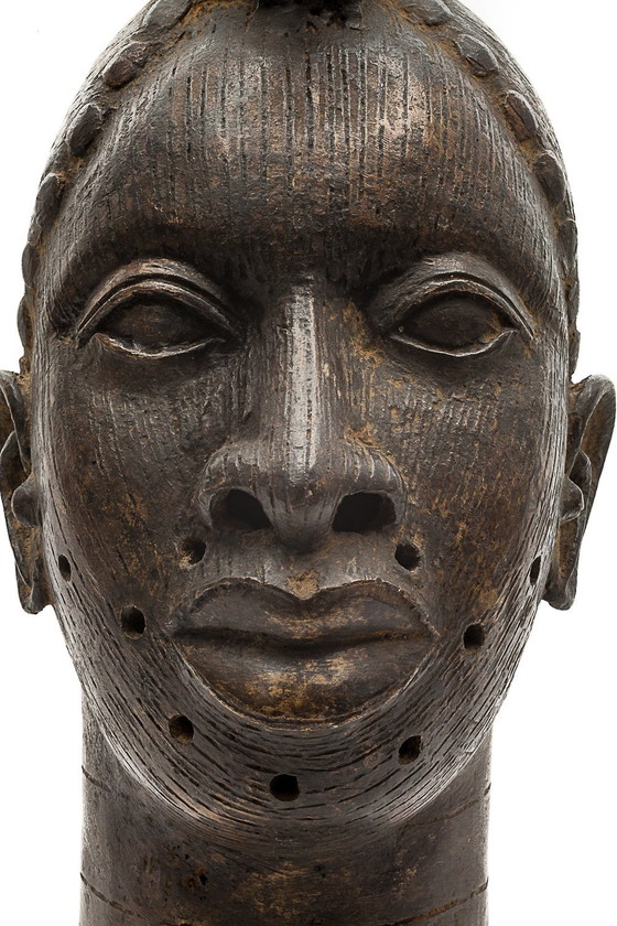 Image 1 of Tête En Bronze Oni Ifé