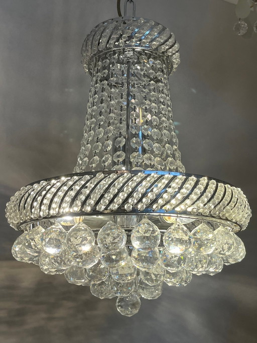 Lampe pendante avec lustre en cristal Cristalstrass Design