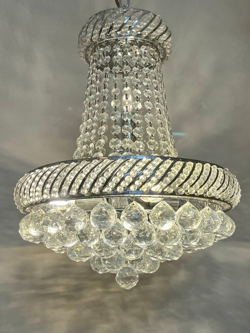 Lampe pendante avec lustre en cristal Cristalstrass Design