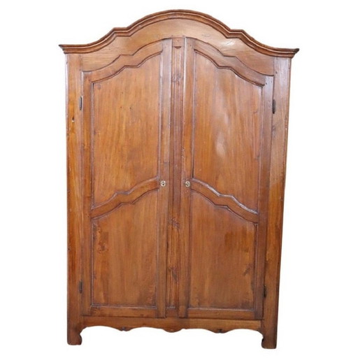 Armoire ancienne en bois de peuplier massif, 18ème siècle