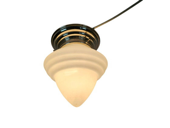 Image 1 of Giso Plaster - Plafonnier - 'Acorn' - Verre opale - Nickel