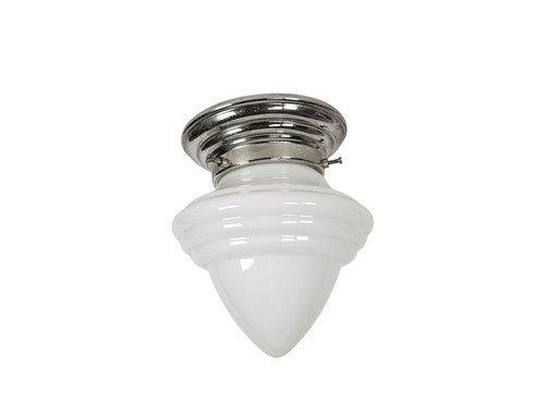 Giso Plaster - Plafonnier - 'Acorn' - Verre opale - Nickel