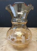 1855 Abat-jour Vintage en verre fumé